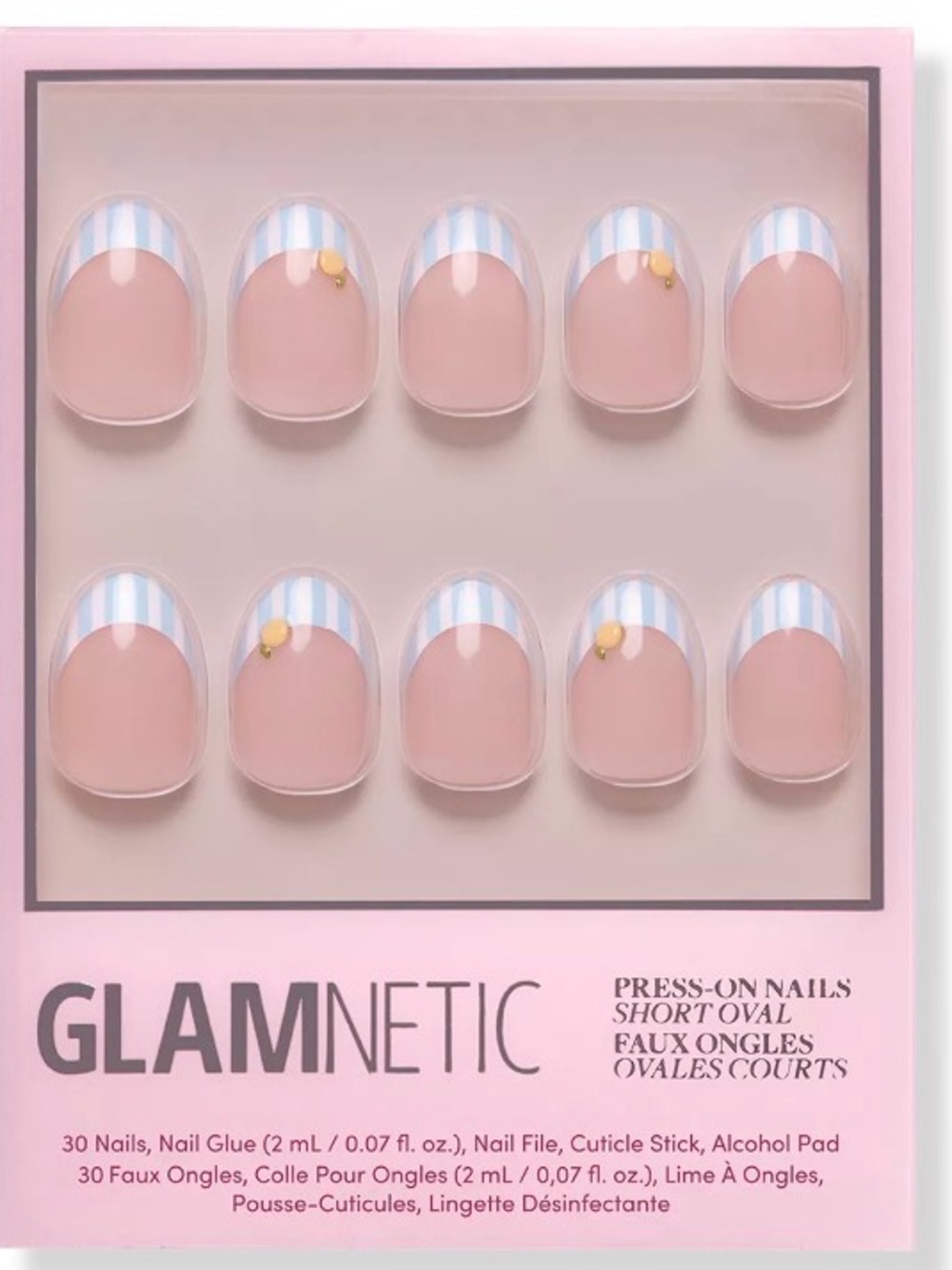 GLAMNETIC -Summer Fresco Short Oval Press-On Nails